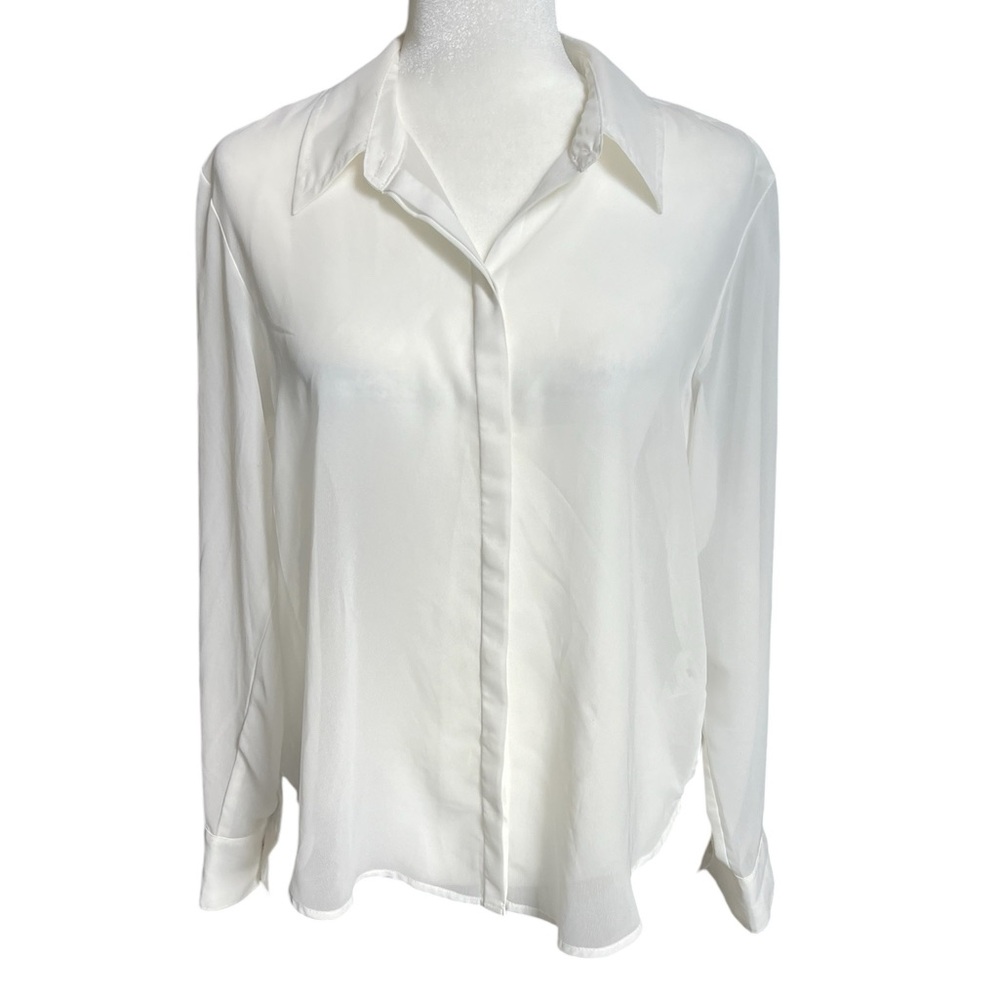 Abercrombie & Fitch White Button Down Blouse M